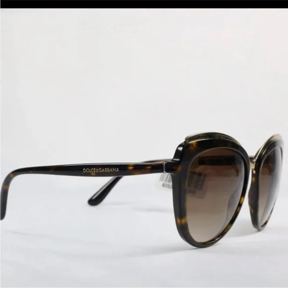 Dolce & Gabbana Brown Gradient Sunglasses 4303 Cat eye sunnies d&g w case Dolce&Gabbana DG4383 M (54 - 21) with Brown lenses and  main image 2
